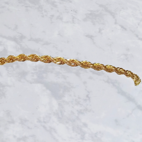 Pulsera torsal en Chapa de Oro de 22k