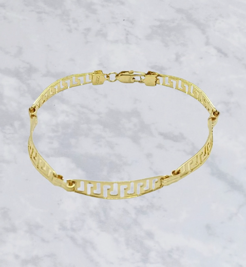 Pulsera para Dama en Chapa de Oro 22k