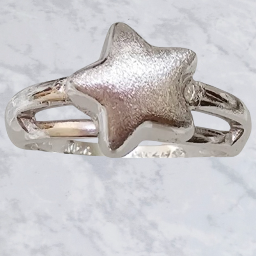 Anillo de estrella en Rodio