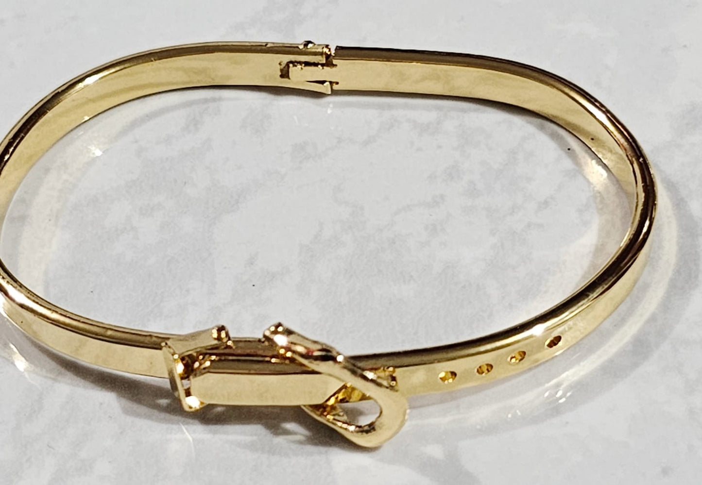 Brazalete de Cinturón en Chapa de Oro 22k