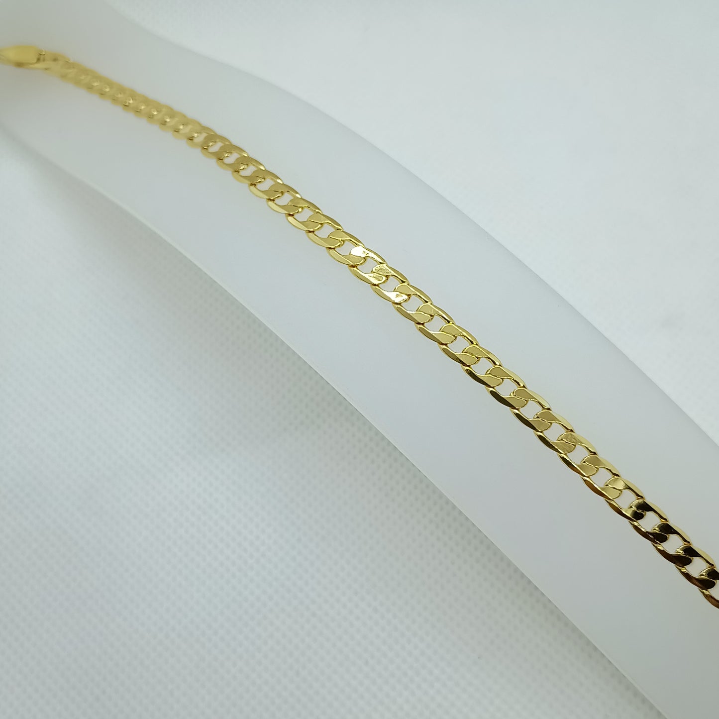 Pulsera Barbada en Chapa de Oro de 22k