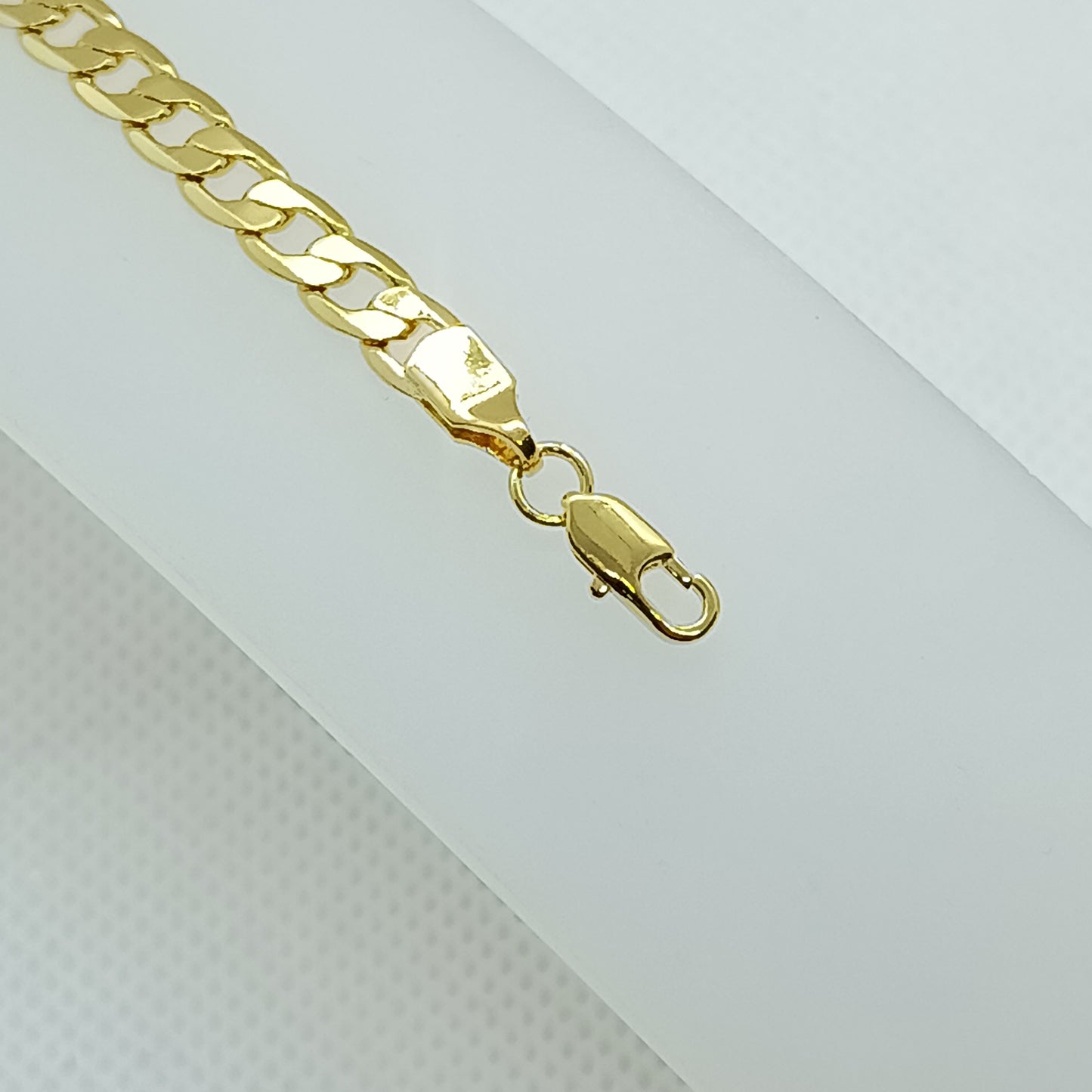 Pulsera Barbada en Chapa de Oro de 22k